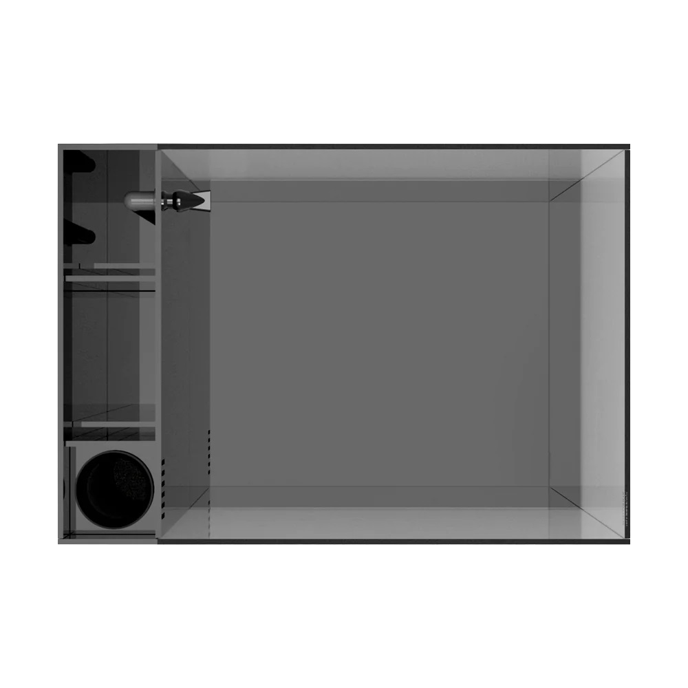 15 gallon Ultra-clear Nano Marine Peninsula Reef Aquarium Tank with Filtration and Pump 第7张-Jorbangpet