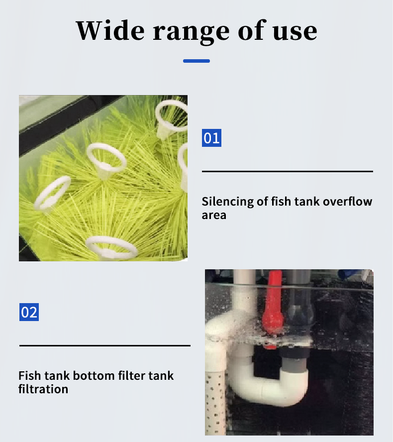 Filtration System Aquarium Self Cleaning Fishpond Screen Filter Media Brush  第5张
