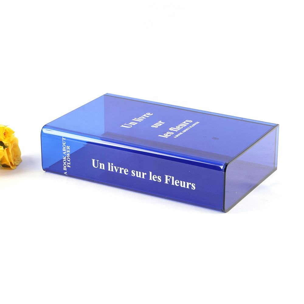 Acrylic Book-Shaped Flower Vase - Multicolor Desktop Box for Home Office Decor 第5张-Jorbangpet