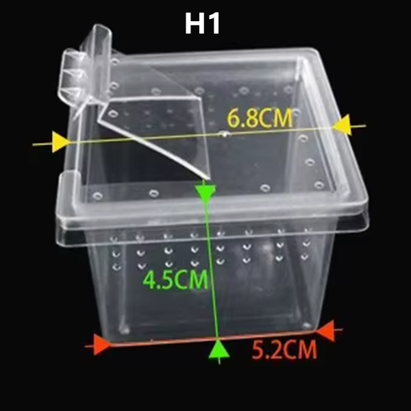Stackable Reptile Breeding Box-  Portable  Transparent Plastic Enclosure with Ventilated Lids for Frogs Spiders  第1张
